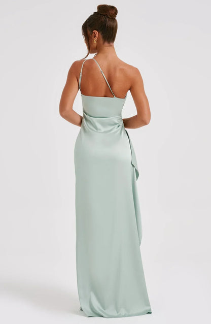 Velanora Luxe Satijnen One-Shoulder Avondjurk