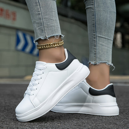 LumaStep – Witte leren damessneakers, licht & stijlvol