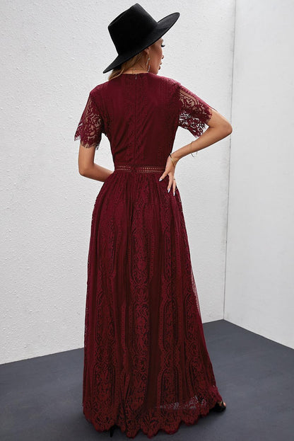Lace Elegance Maxi – Jouw Statement Jurk voor Speciale Gelegenheden