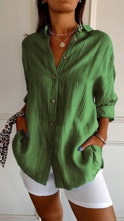 BreezyBliss – Luchtige Loszittende Blouse voor Dames