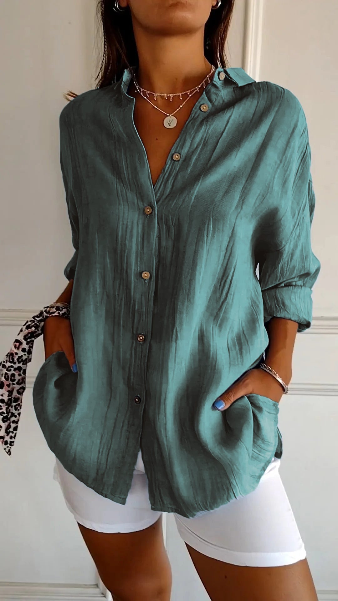 BreezyBliss – Luchtige Loszittende Blouse voor Dames