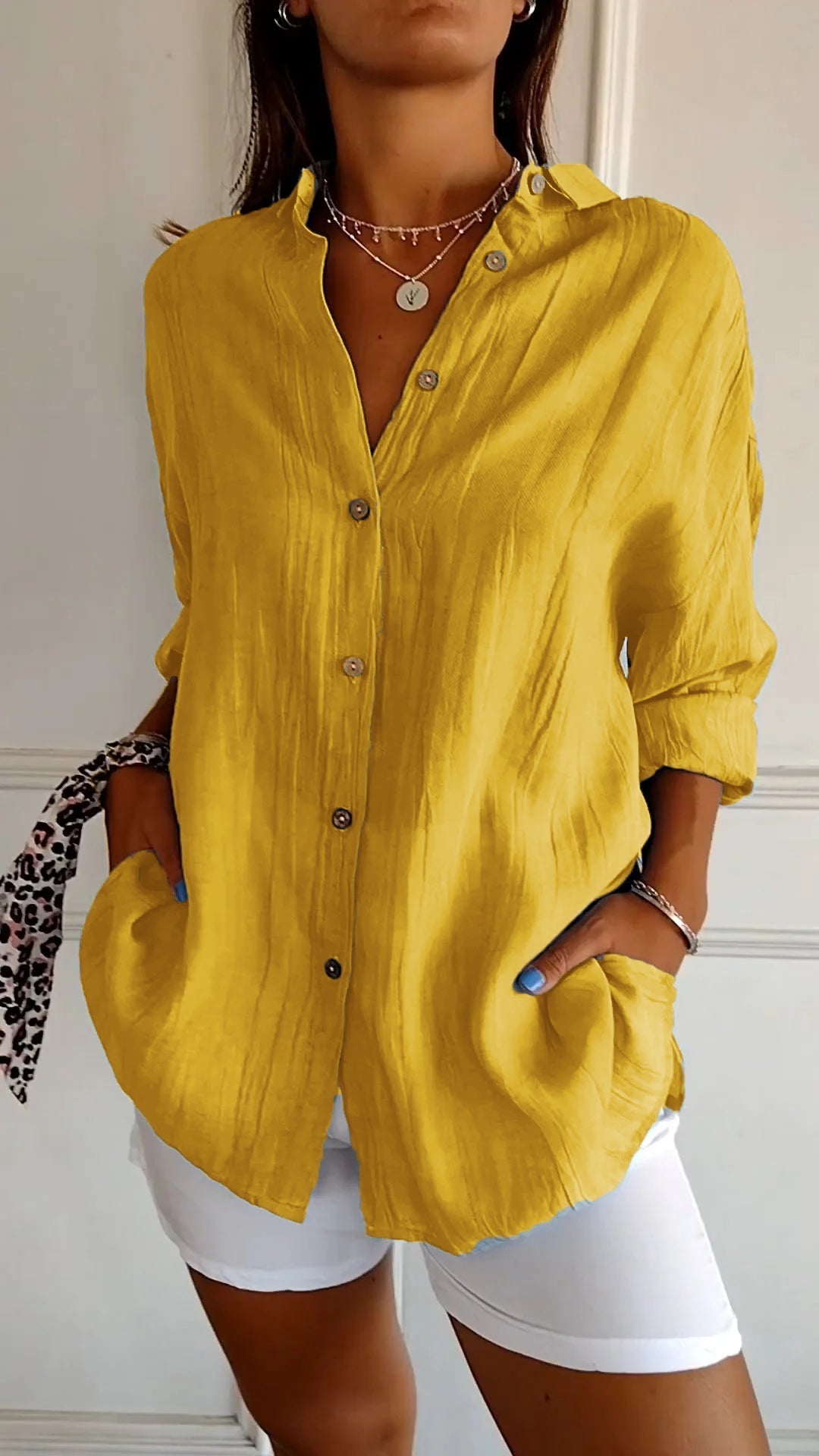 BreezyBliss – Luchtige Loszittende Blouse voor Dames