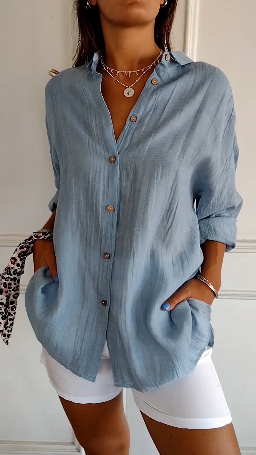 BreezyBliss – Luchtige Loszittende Blouse voor Dames