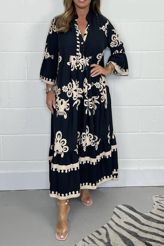 Freya - Zachte Print Jurk