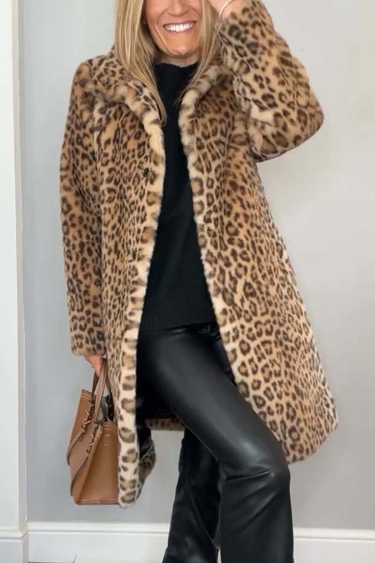 Livia – Luxe Luipaardjack | Gedurfd & Stijlvol voor de Winter
