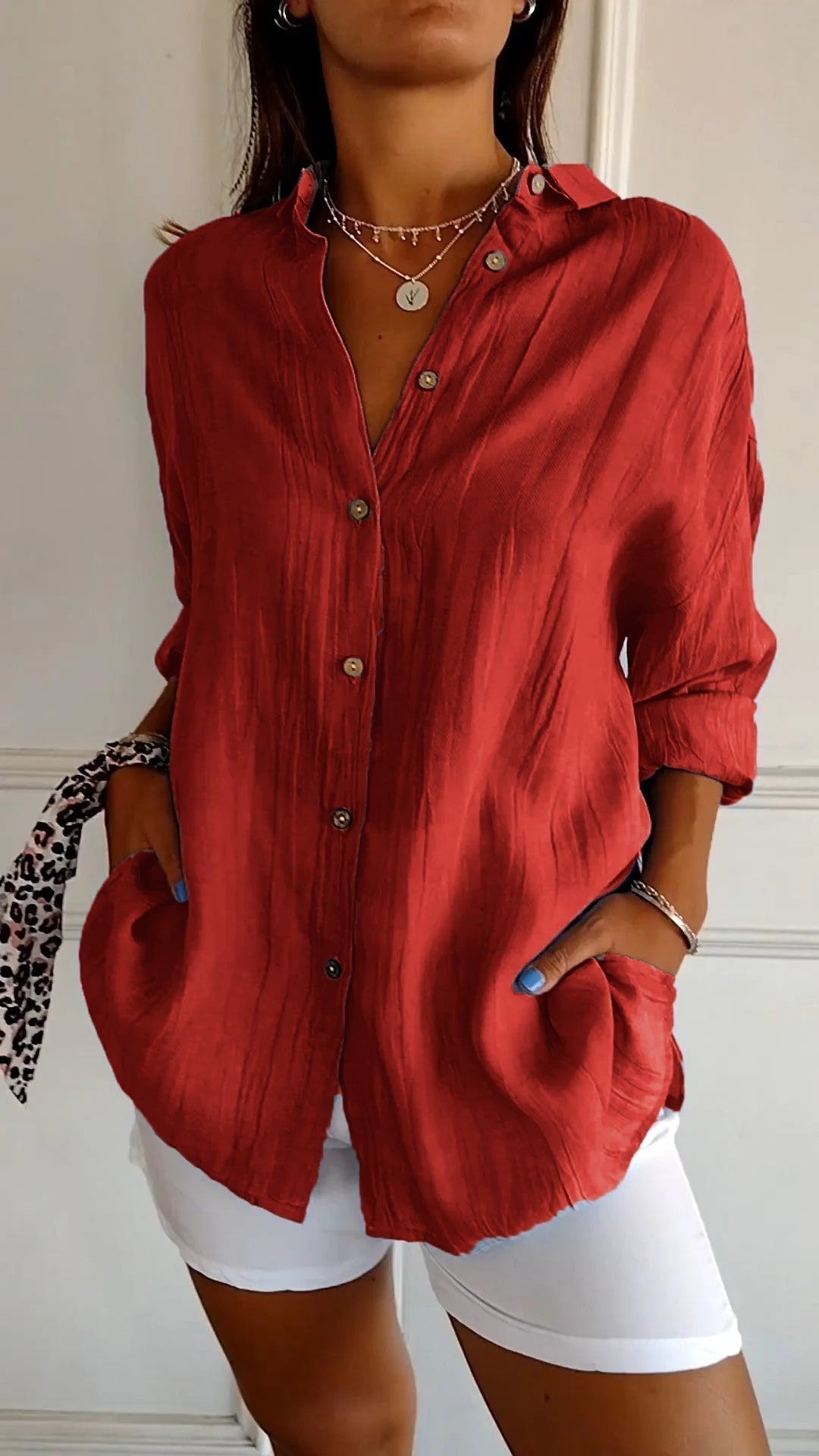 BreezyBliss – Luchtige Loszittende Blouse voor Dames