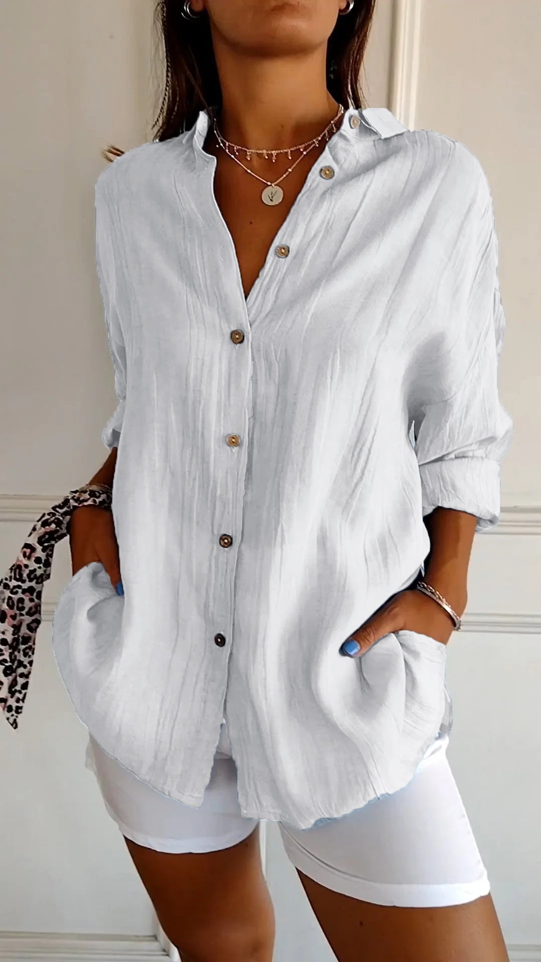 BreezyBliss – Luchtige Loszittende Blouse voor Dames