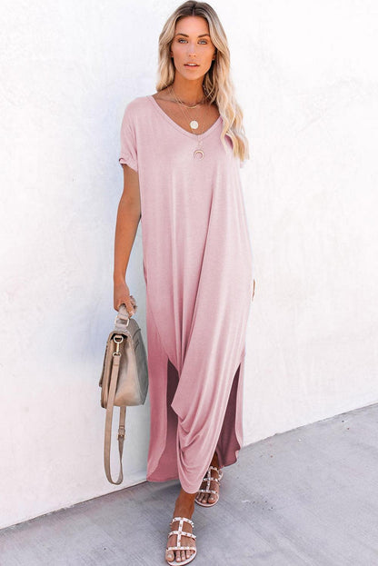 BreezeFlow Maxi – De Ultieme Comfortabele Maxi T-shirt Jurk