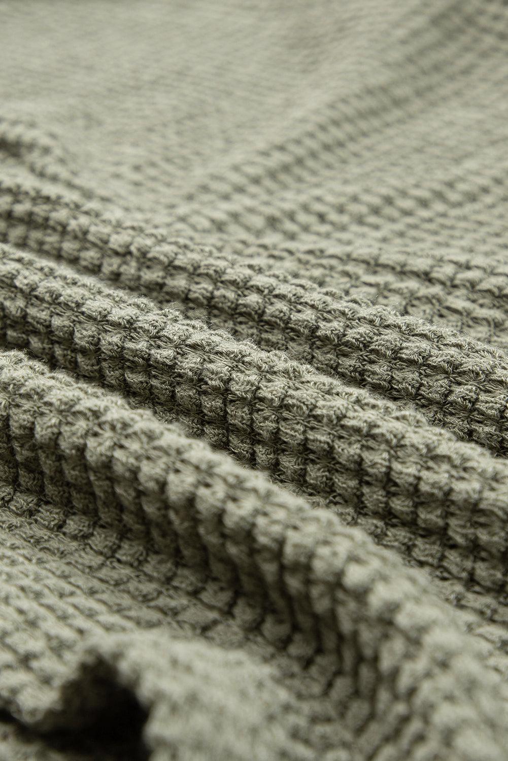 Waffle Chic T-shirt Dress – Comfort en Stijl in Één